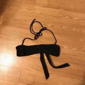 Convertible black bandeau top